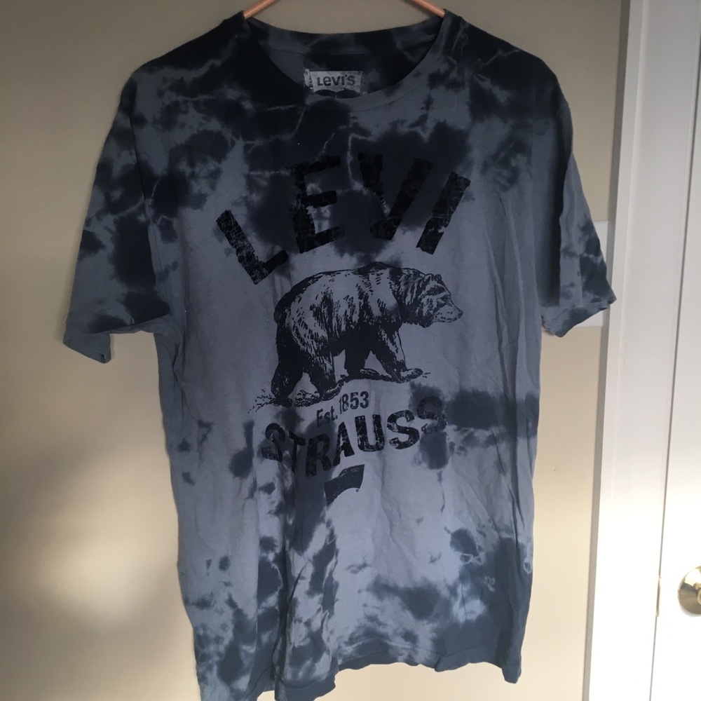 Levi tie-dye blue tee shirt